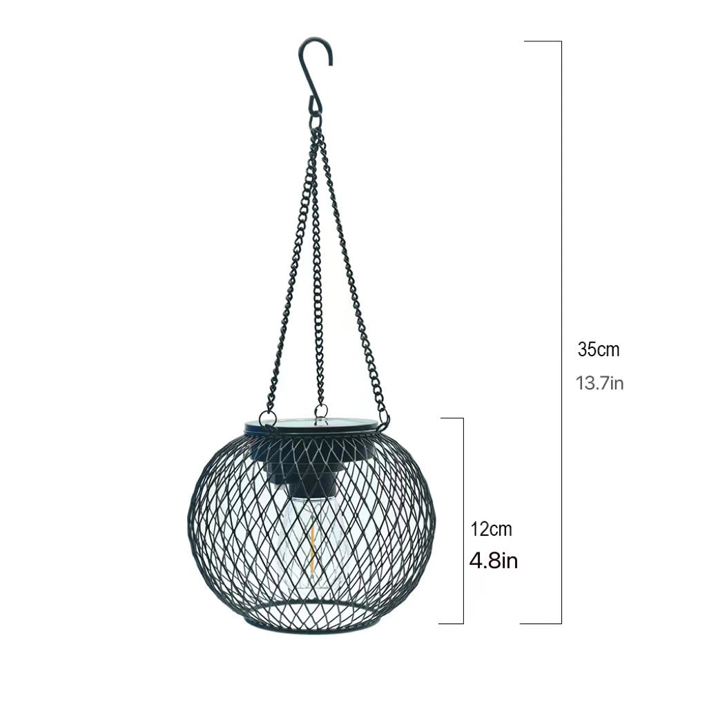 Solar Hanging Metal Garden Lantern