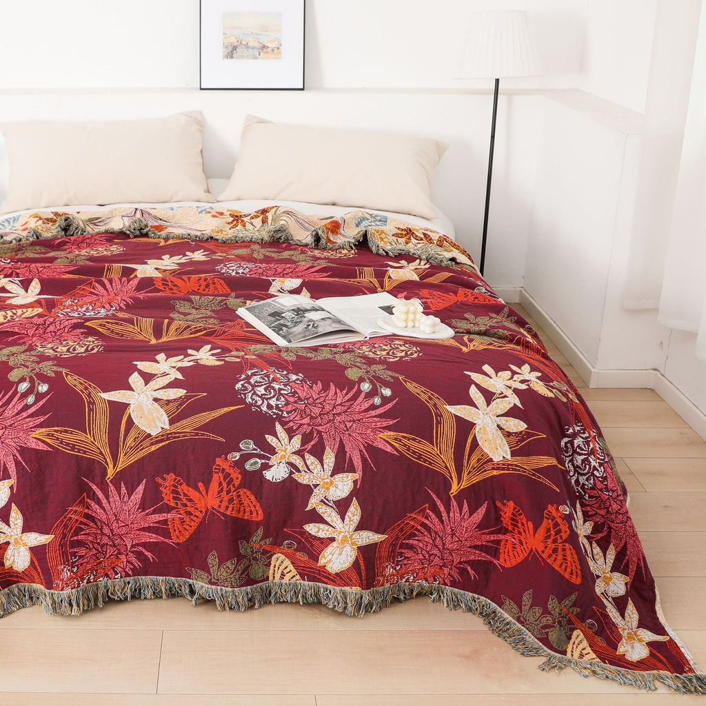 Cotton Gauze Multi-Layer Summer Bedspread — view 2