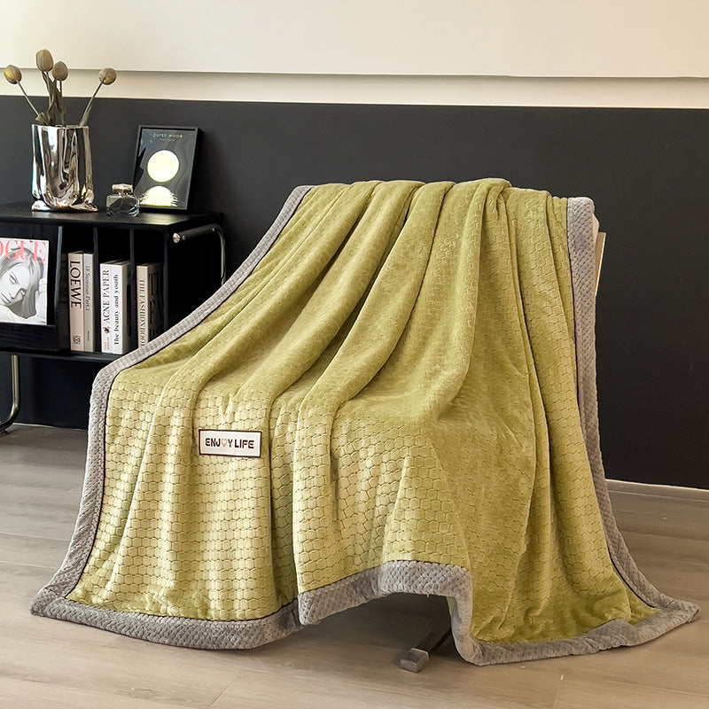 Milk Velvet Sofa Throw in Cloud-Soft Fleece — view 4