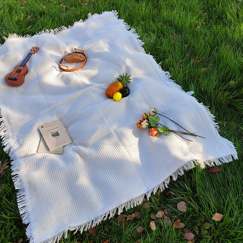 Stonewashed Linen Picnic & Dining Blanket — view 7