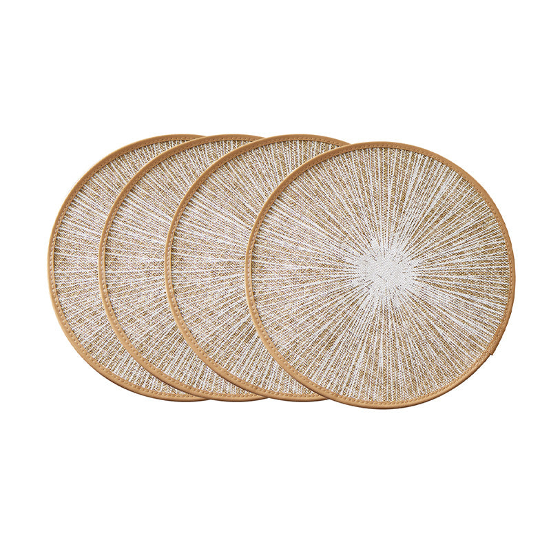 Handwoven Jute Natural Placemat & Coaster