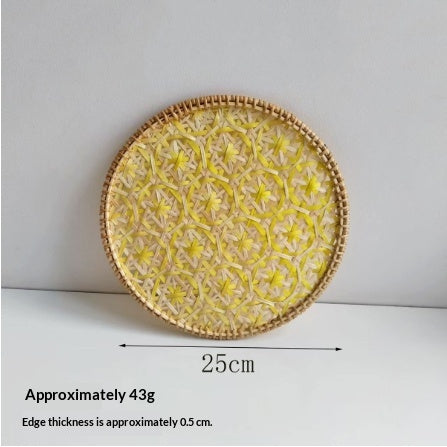 Handwoven Rattan & Bamboo Dining Placemat — view 18