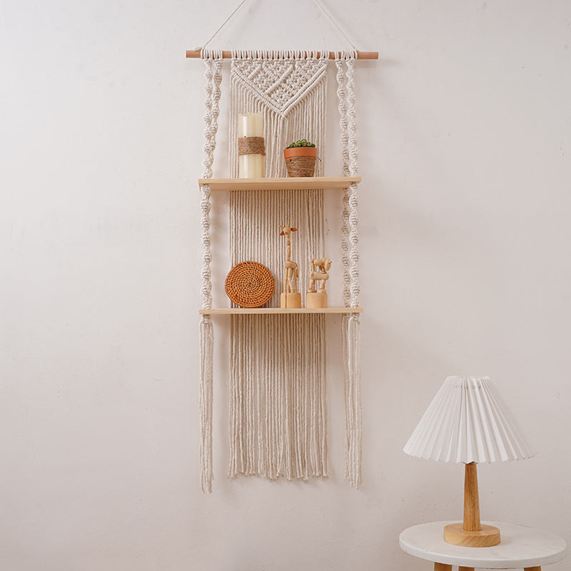 Bohemian Handwoven Tapestry Shelf
