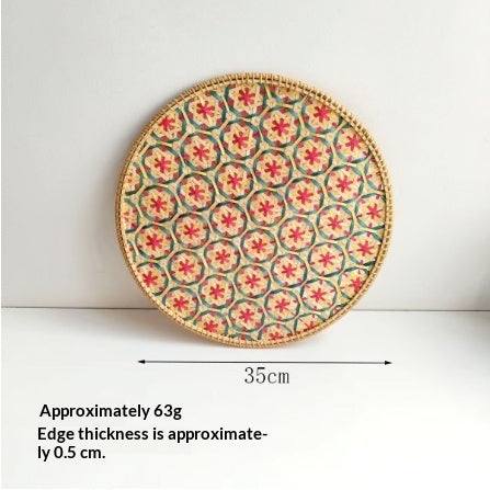 Handwoven Rattan & Bamboo Dining Placemat — view 6